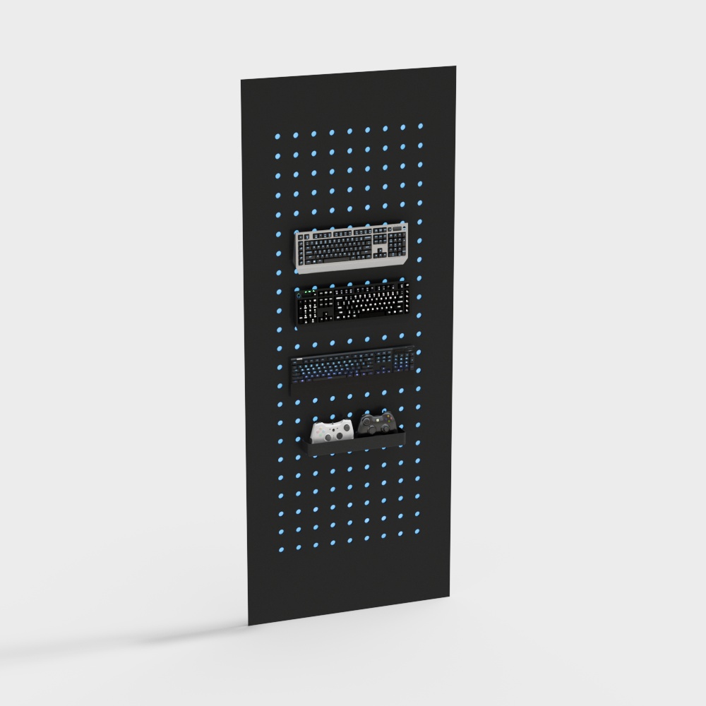 Gamer's Wall Shelf 3D model