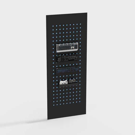 Gamer's Wall Shelf 3D model