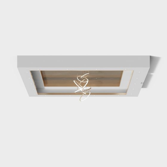 Suspended Art Ceiling 3D model