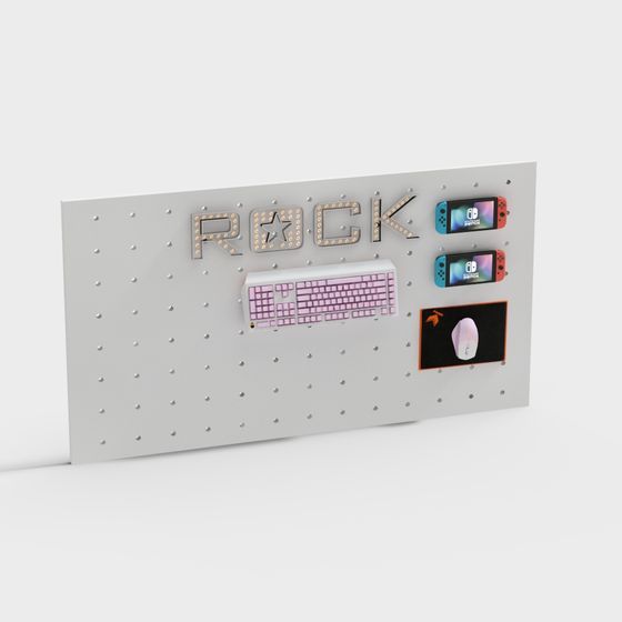 Gamer's Corner 3D Model - Modern Low Poly Design