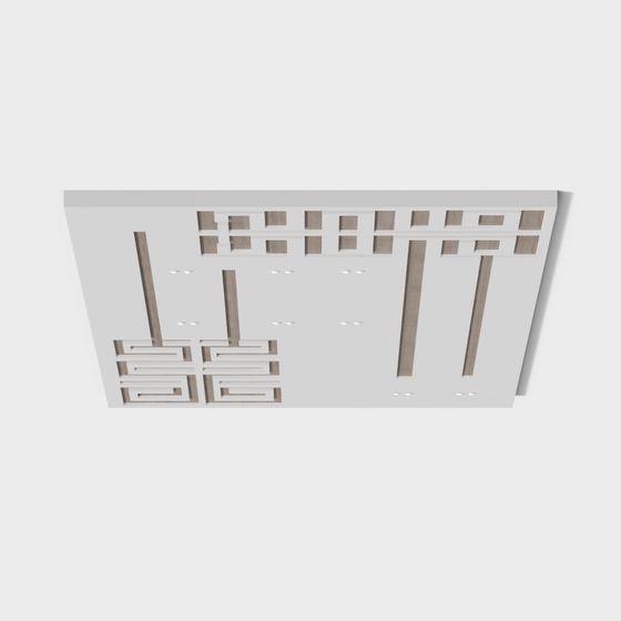 Art Deco Ceiling 3D model