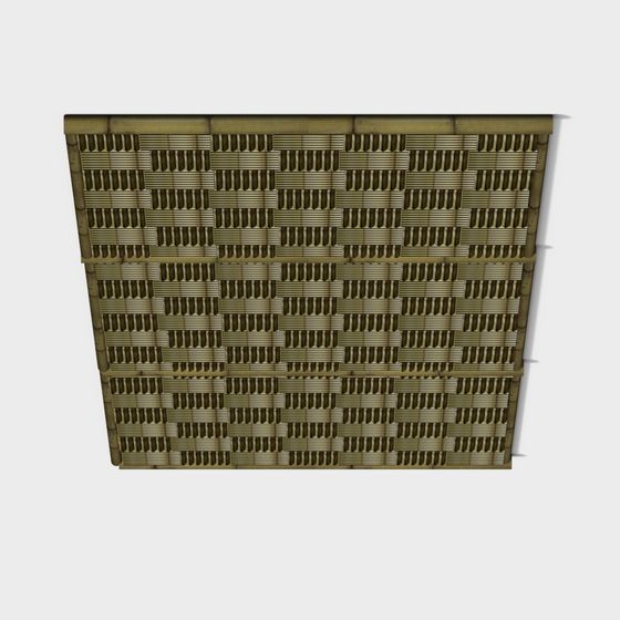 Elegant Bamboo-Weave Wall 3D model for Modern Spaces