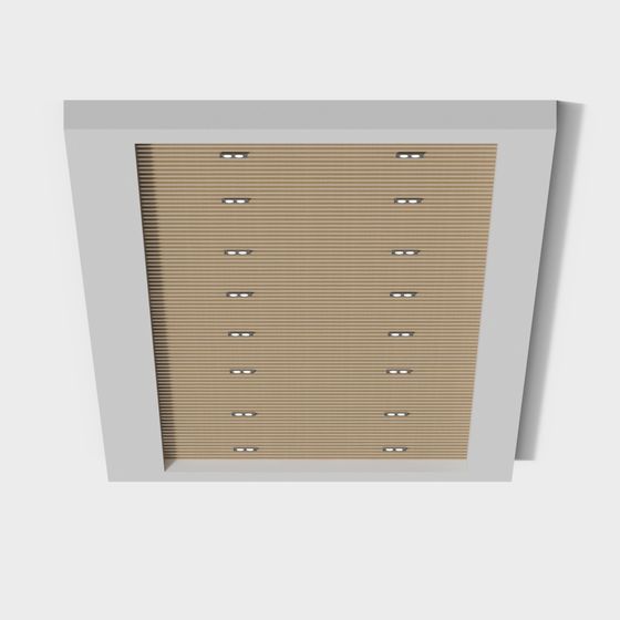 City Lights Low Poly Ceiling Fixture 3D model