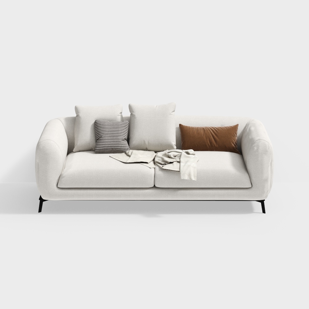 Modern Straight Double Sofa