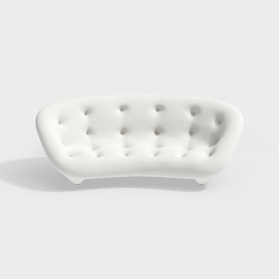 Modern Low-Poly Sofa 3D Model