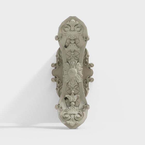 Beautiful Floral Decoration Low Polygon 3D model