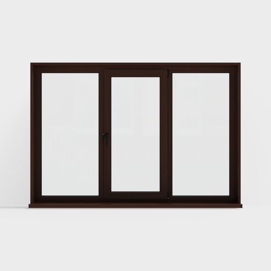 Elegant Sliding Door 3D model for Modern Architecture