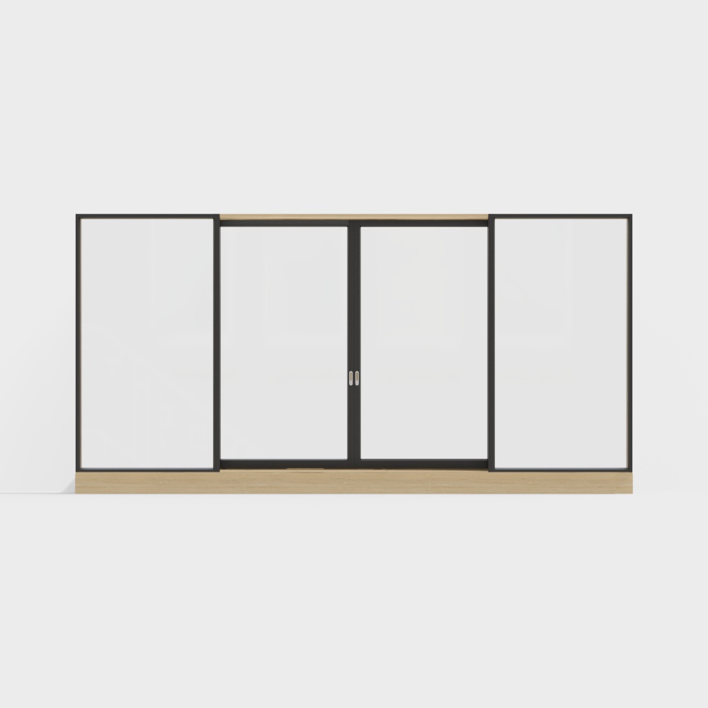 モダンなガラス窓