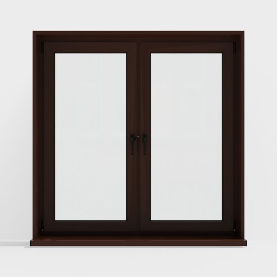 Stylish Double Door 3D Model for Contemporary Spaces