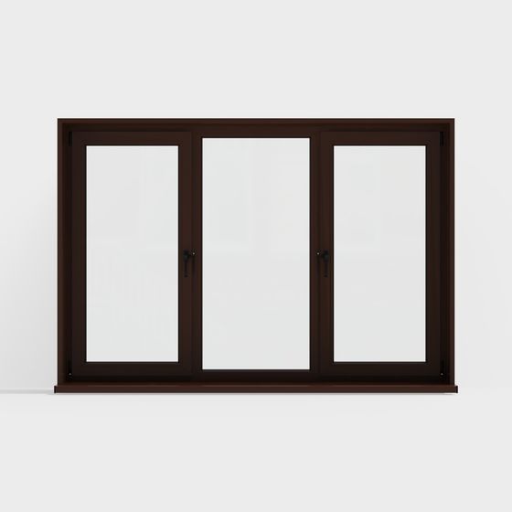 Elegant Low-Poly Window 3D model