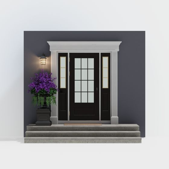 Elegant Urban Gate 3D Model for Creative Projects