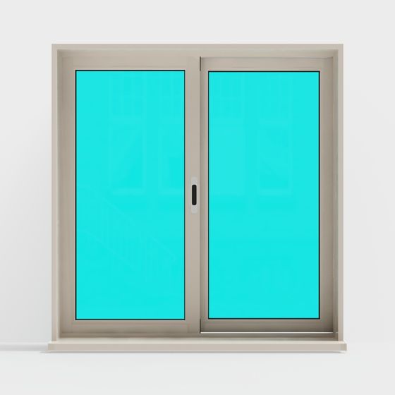 Stylish Double Door 3D Model for Modern Architecture