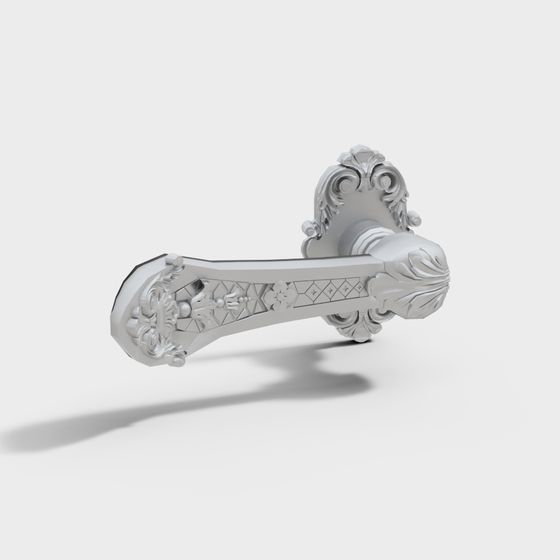 Elegant Door Handle 3D model for Creative Projects