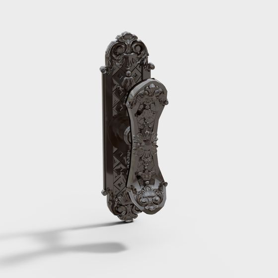 Vintage and Modern Fusion Door Handle 3D model