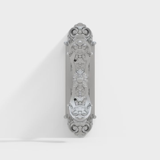 Victorian Door Panel 3D model for Creative Projects