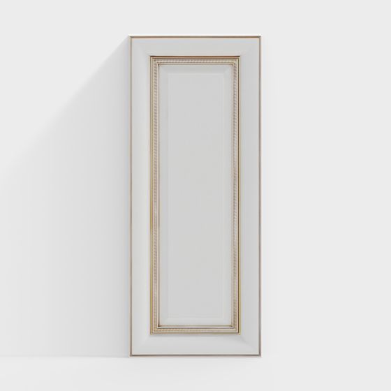 Elegant Low-Poly 3D Door Frame Model