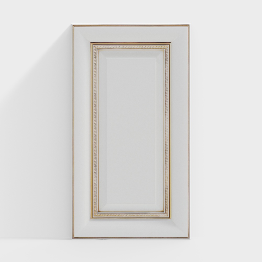 Elegant Low-Poly 3D Model Door Frame