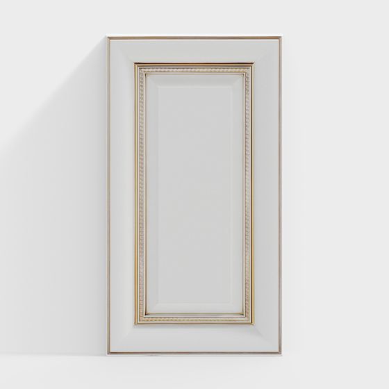 Elegant Low-Poly 3D Model Door Frame