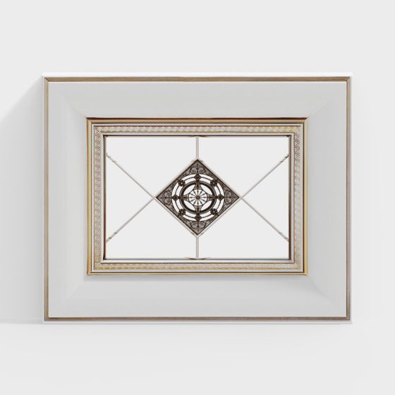 Vintage Panel 3D Model for Artistic Spaces