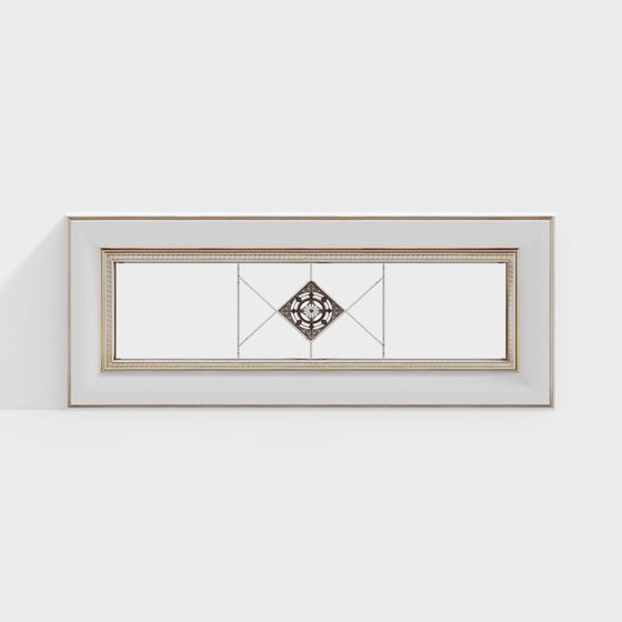 Art Deco Window 3D model - High-Detail Low Poly Design