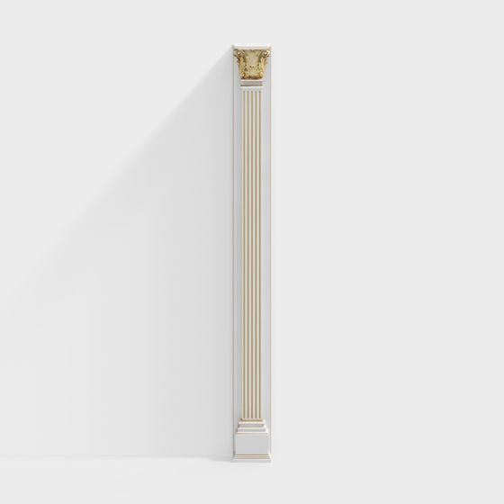 Elegant Roman Column 3D Model for Classic Designs