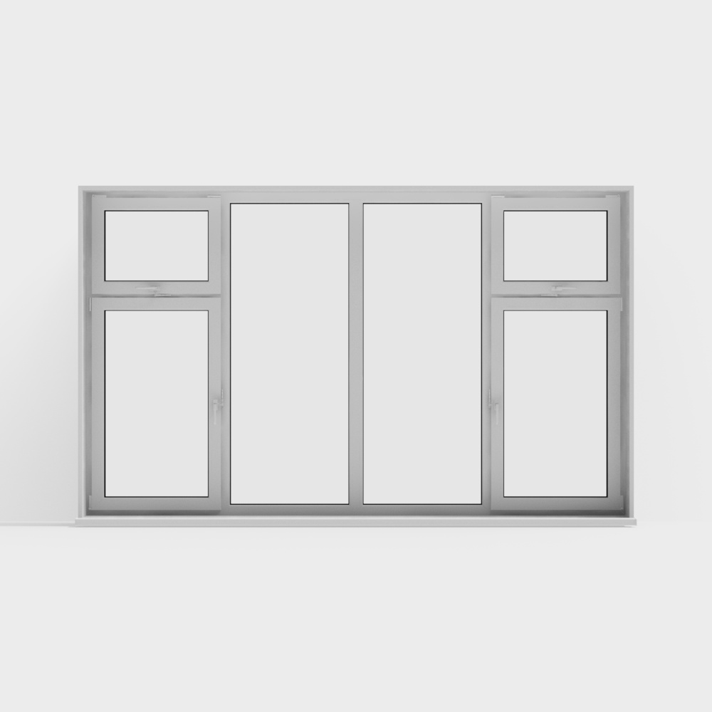 Low-Poly Realistic Window 3D Model