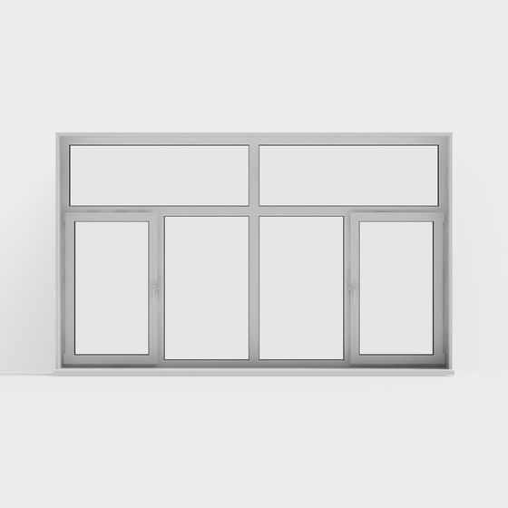 Elegant 6-Panel Window 3D model