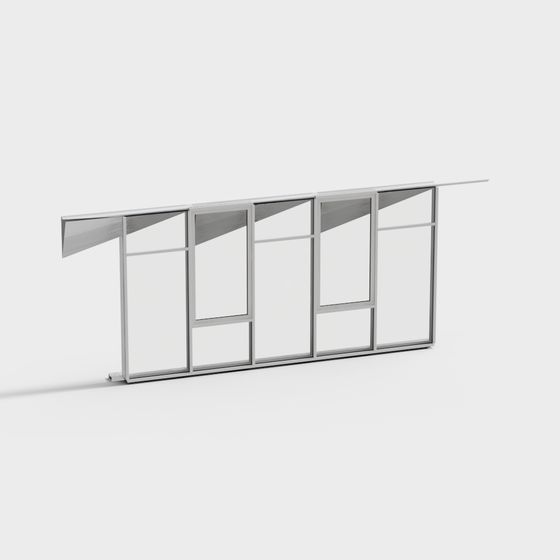 Futuristic Window 3D Model