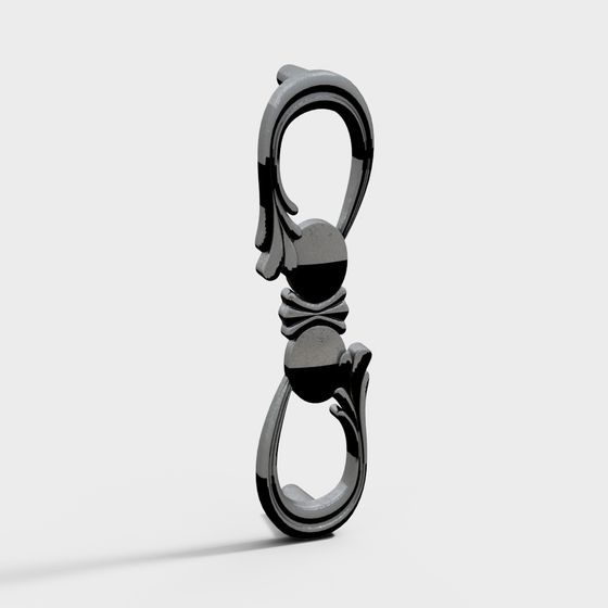 Elegant Metal Fastener 3D model