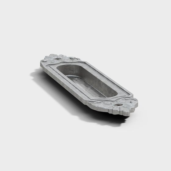 Vintage Style Door Handle 3D model