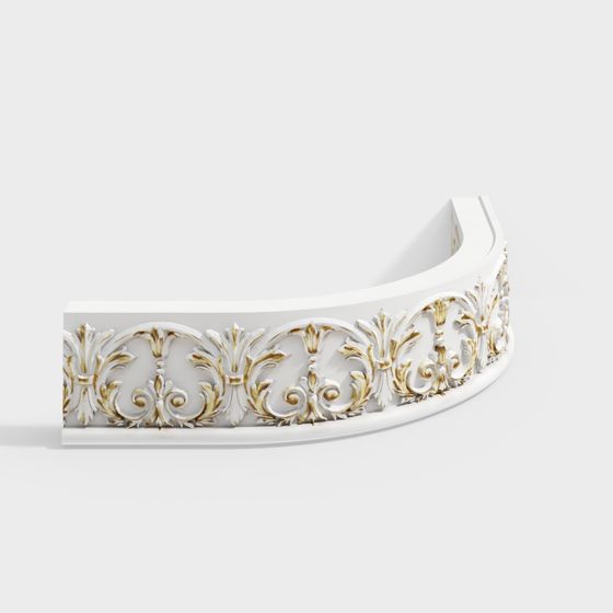 Elegant Ornate Frame 3D Model for Creative Projects