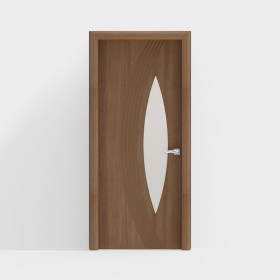 Modern Wave Door 3D model