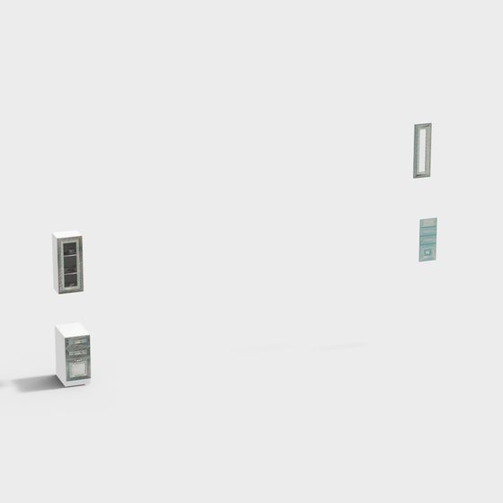 Vintage Storage Cabinet 3D model