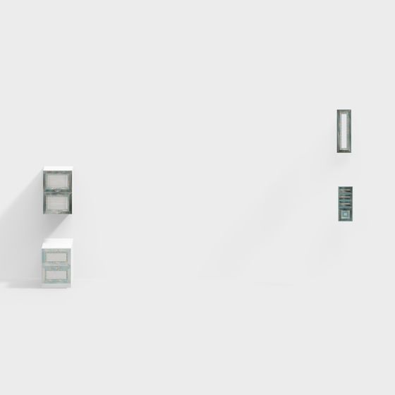 Vintage Storage Unit 3D model