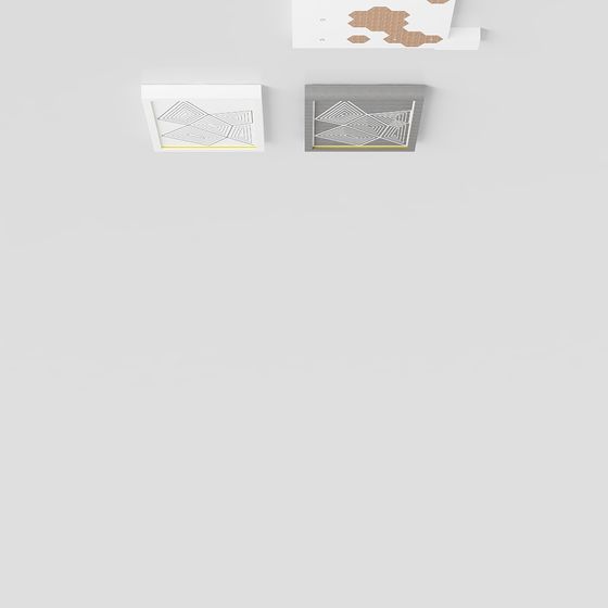 Elegant Abstract Geometric Pendant Light 3D model