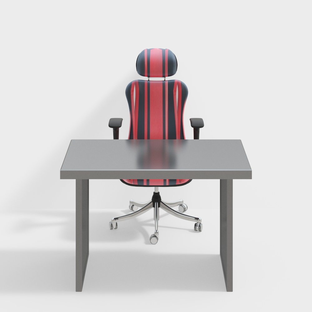 Internet cafe gaming table and chair