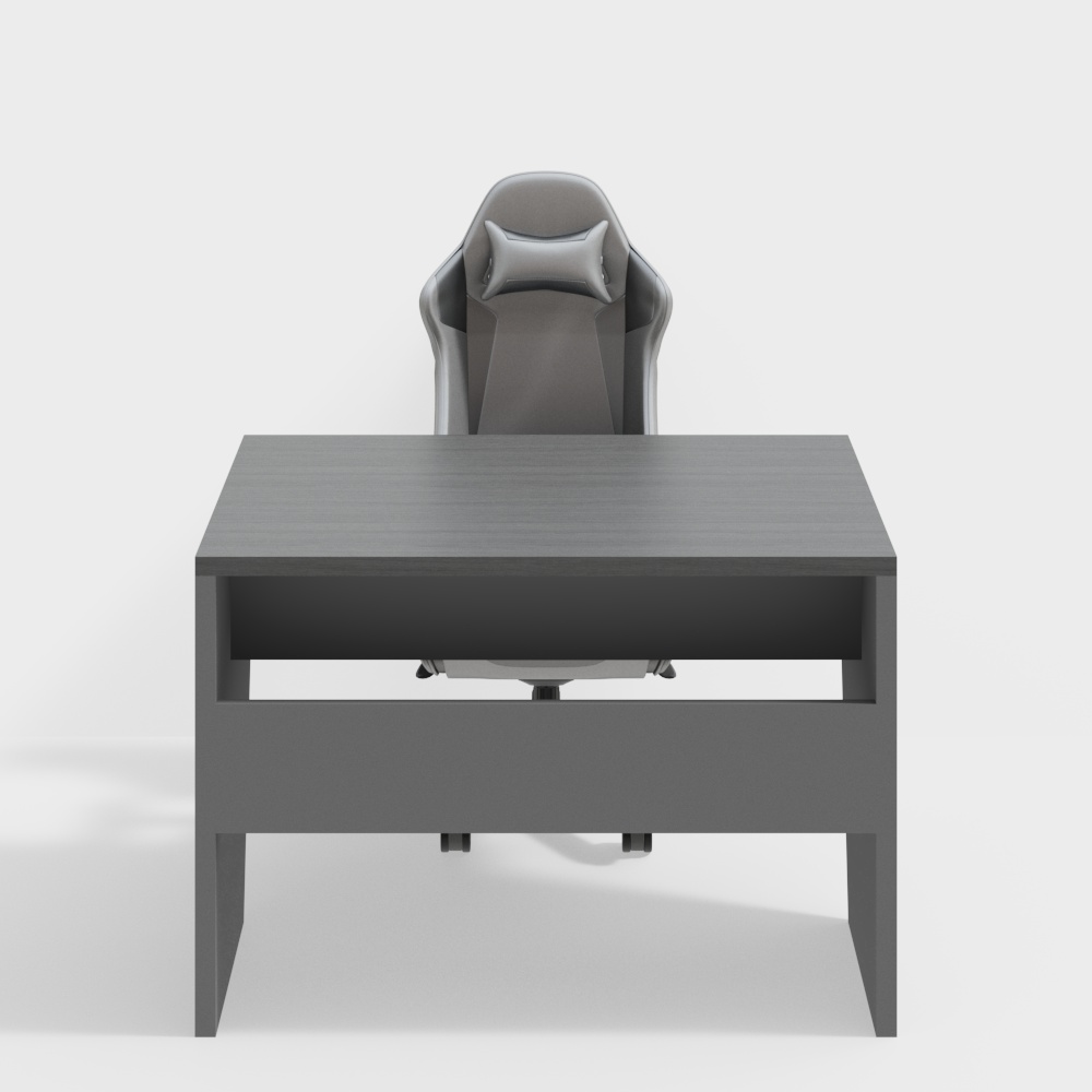 Internet cafe gaming table and chair