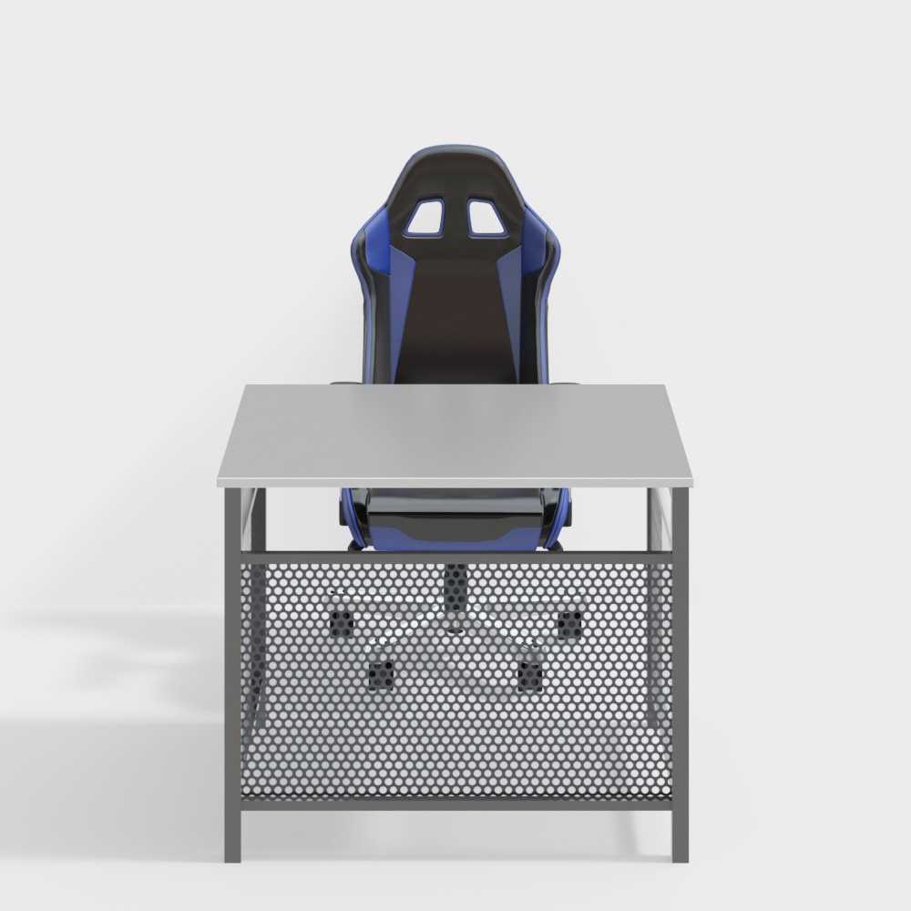 Internet cafe gaming table and chair