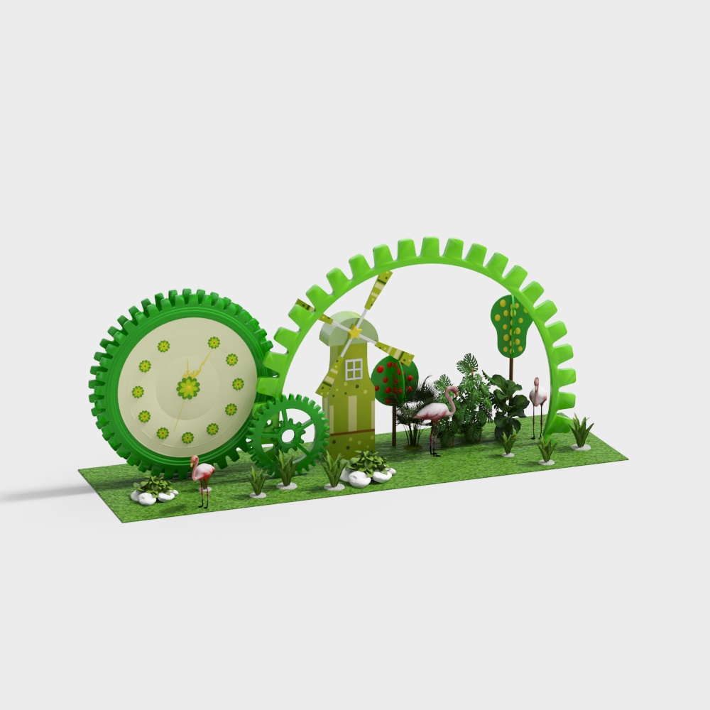 Enchanting Gear Garden 3D Model