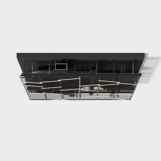 Low Poly Industrial Aesthetic 3D Model