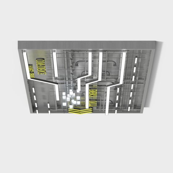 Future Factory Ceiling 3D model