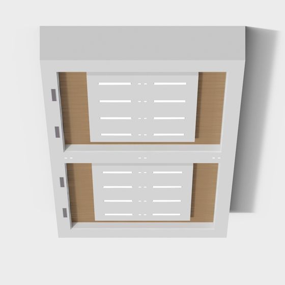 Stylish Minimalist Bookshelf 3D model for Contemporary Interiors