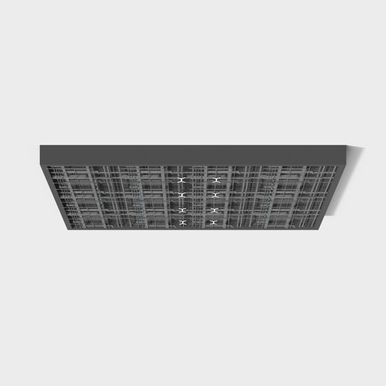 Detailed Industrial Ventilation System 3D model