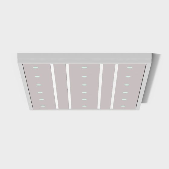 Stylish Pink Gym Ceiling 3D Model for Energetic Spaces