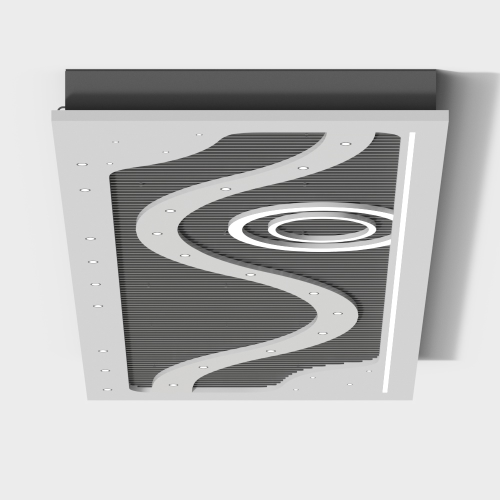 Flowing Path 3D Model – Curved Modern Design