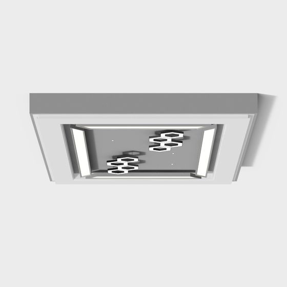 Hexagonal Light Fixture 3D model