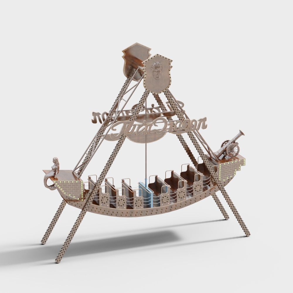 Viking Ship 3D Model