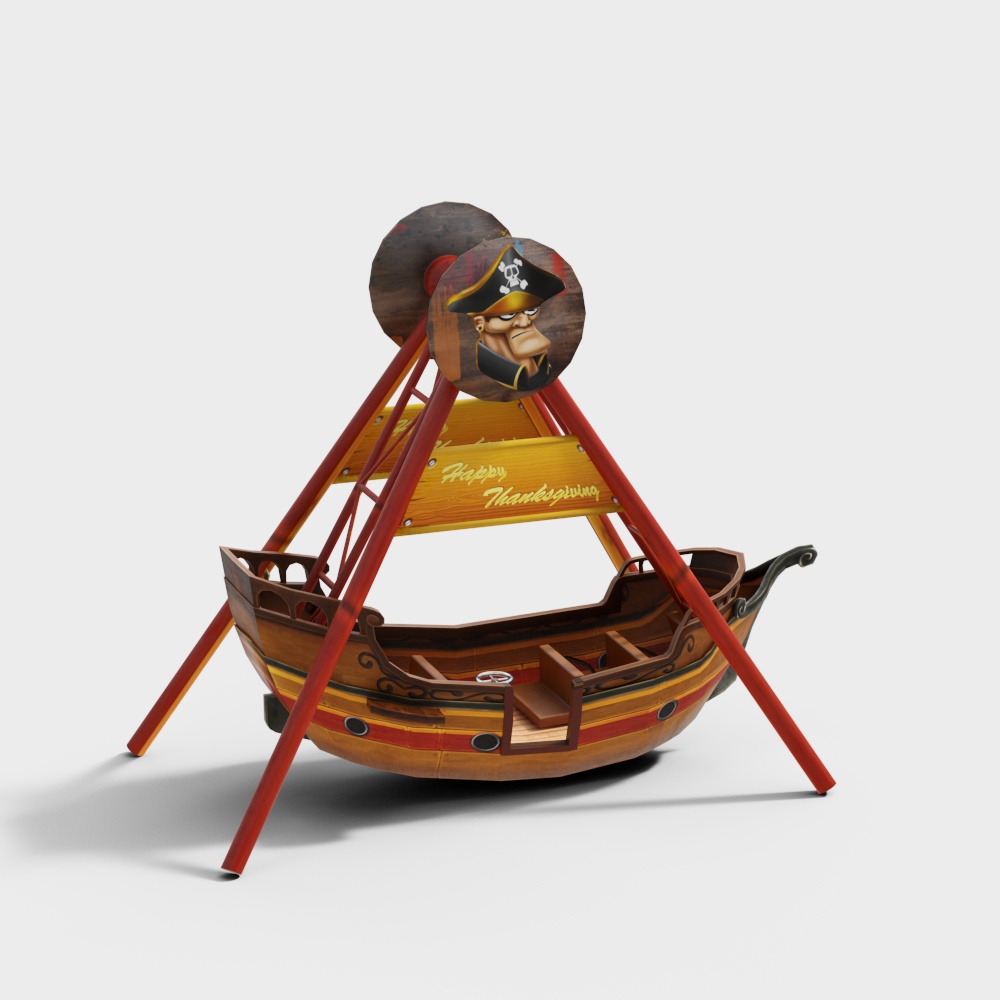 Pirate Treasure Chest 3D model