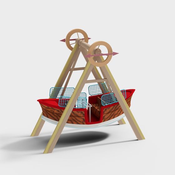 Playful Carousel 3D model for Creative Projects