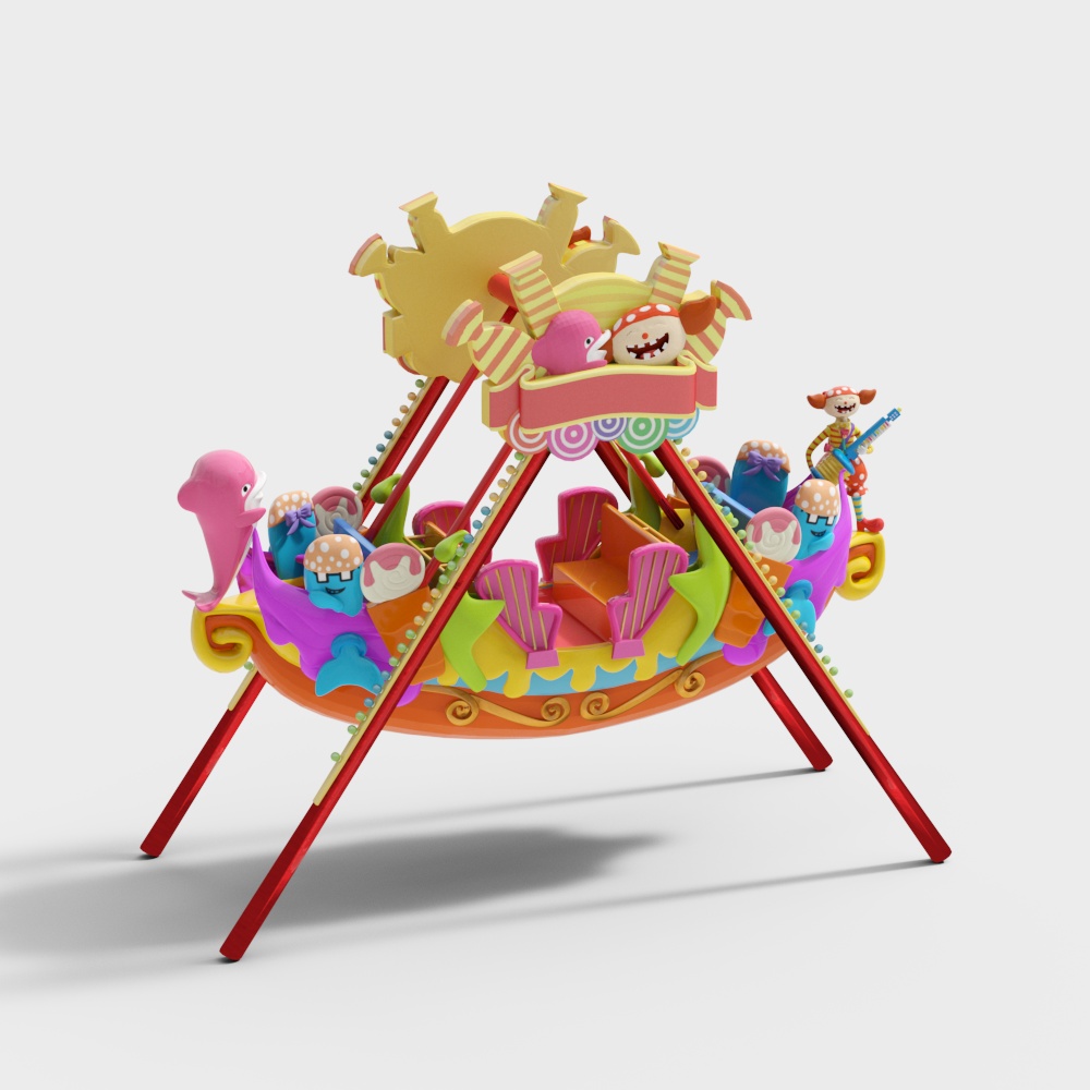 Carousel Adventure 3D model